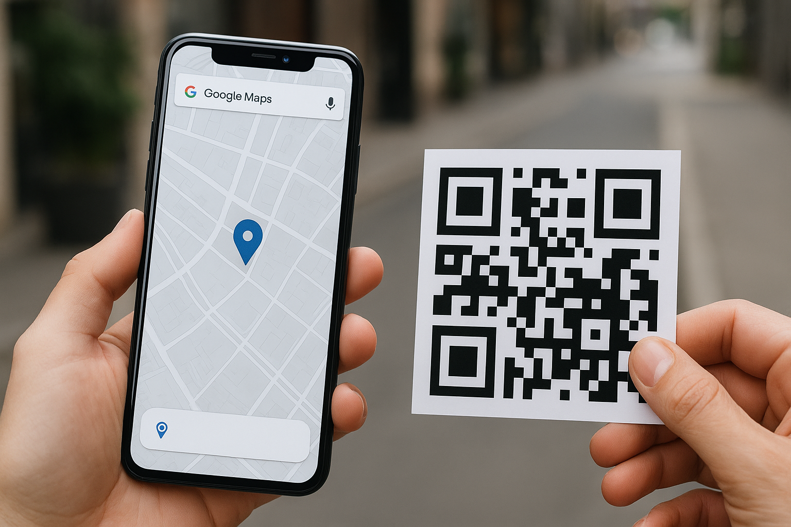 QR code Google Maps