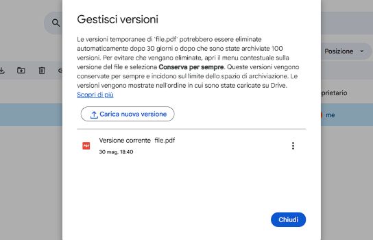 Come aggiornare il PDF su Google Drive mantenendo lo stesso link QR Code